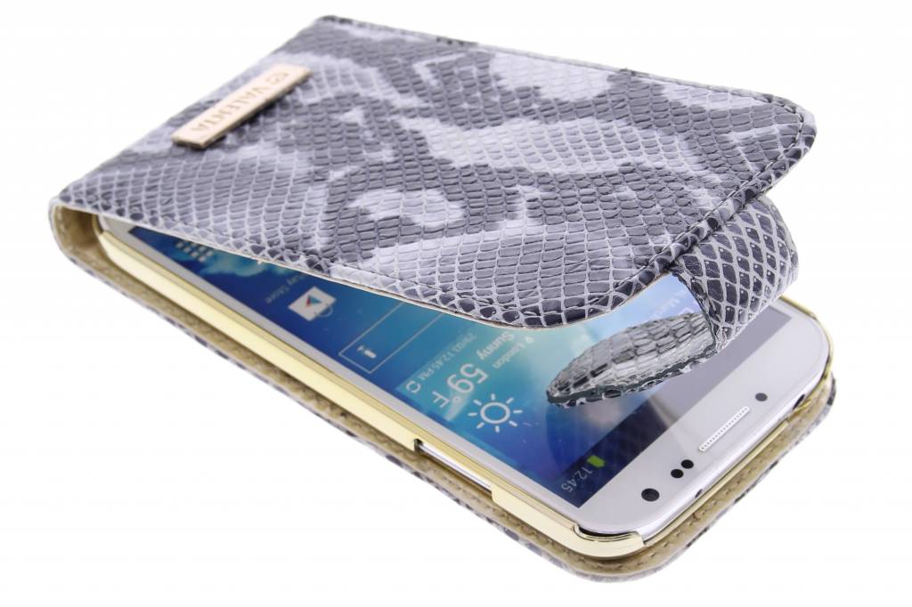 Image of Animal flipcase snake voor de Samsung Galaxy S4 - grijs