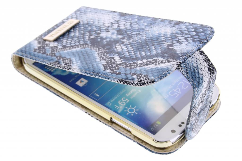 Image of Animal flipcase snake voor de Samsung Galaxy S4 - blauw