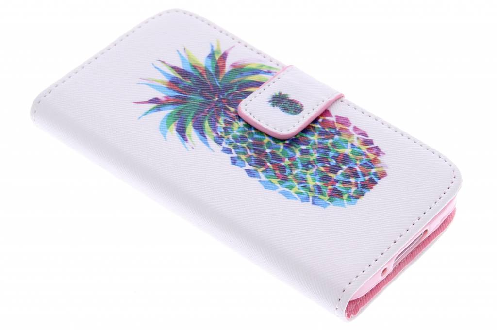 Image of Ananas design TPU booktype hoes voor de Samsung Galaxy S5 Mini