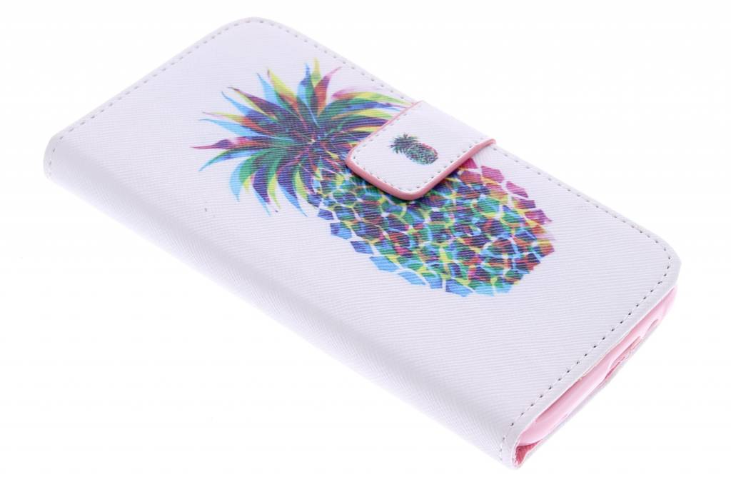 Image of Ananas design TPU booktype hoes voor de HTC One M9