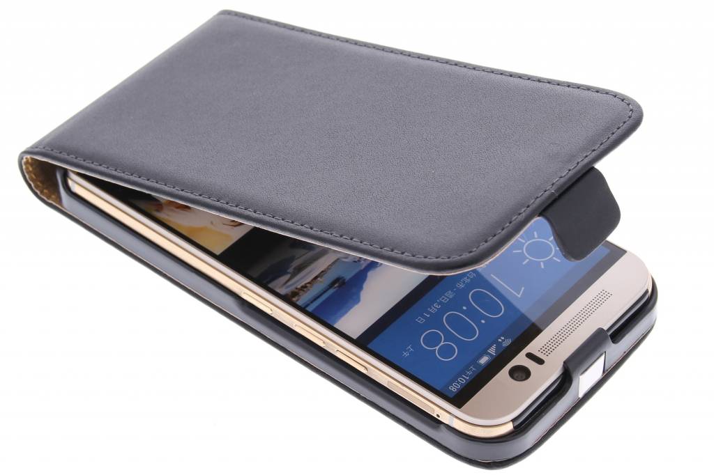 Image of Zwarte luxe flipcase voor de HTC One M9