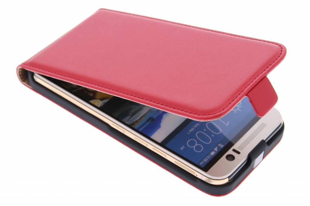 Image of Rode luxe flipcase voor de HTC One M9