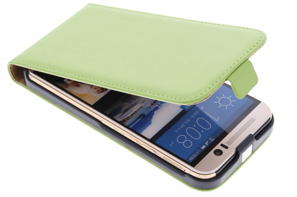 Image of Groene luxe flipcase voor de HTC One M9