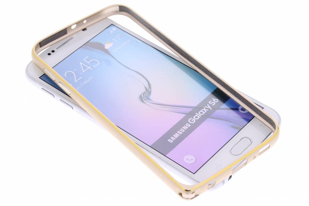 Image of Gothic Metal Frame bumper voor de Samsung Galaxy S6 - goud