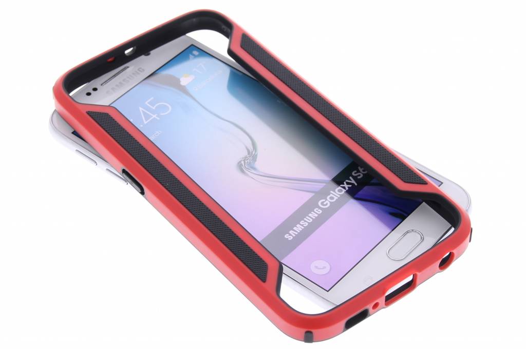 Image of Slim Border bumper voor de Samsung Galaxy S6 - rood