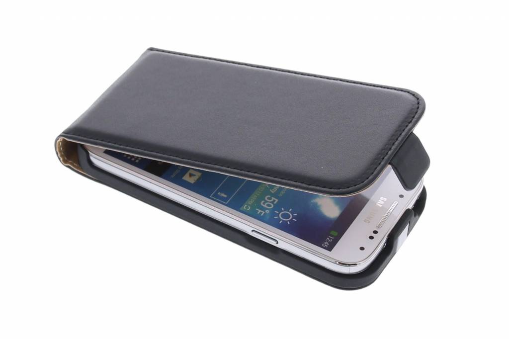 Image of Zwart luxe flipcase hoes voor de Samsung Galaxy S4 Mini