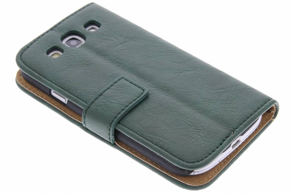 Image of Groene kreukellederen booktype hoes voor de Samsung Galaxy S3 / Neo