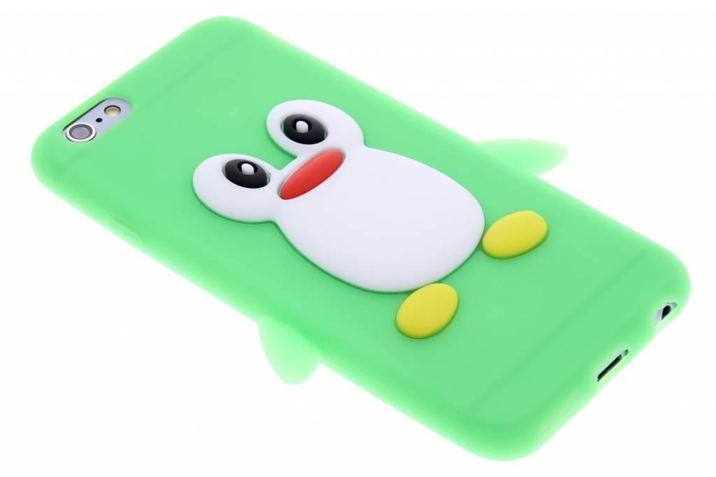 Image of Groen pinguin siliconen hoesje voor de iPhone 6 / 6s