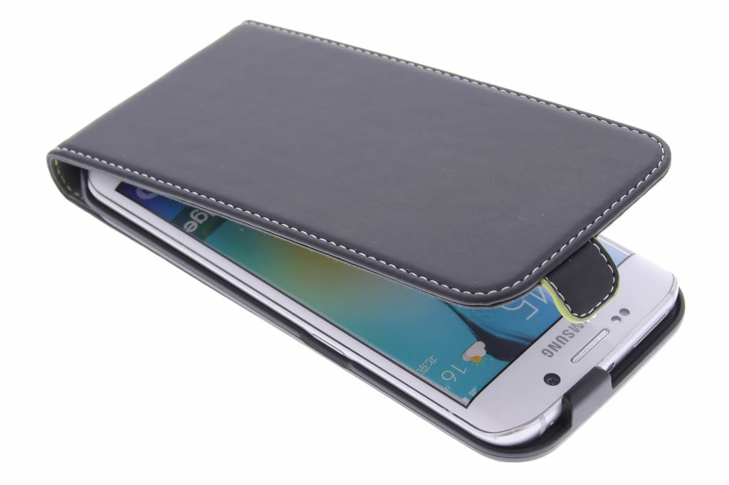 Image of Slim flipcase voor de Samsung Galaxy S6 Edge - zwart