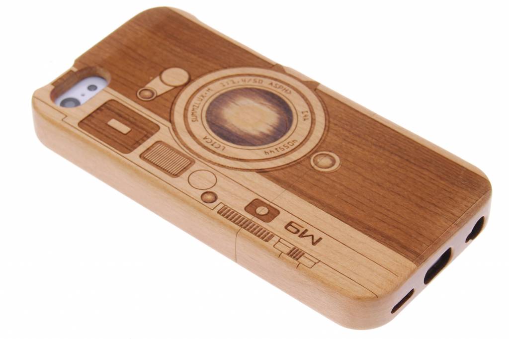 Image of Echt houten hardcase hoesje met print voor de iPhone 5c