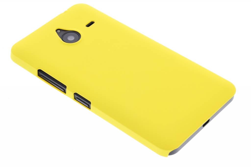 Image of Geel effen hardcase hoesje voor de Microsoft Lumia 640 XL