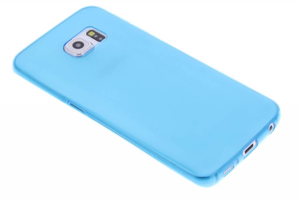 Image of Blauwe ultra thin transparant TPU hoesje voor de Samsung Galaxy S6 Edge