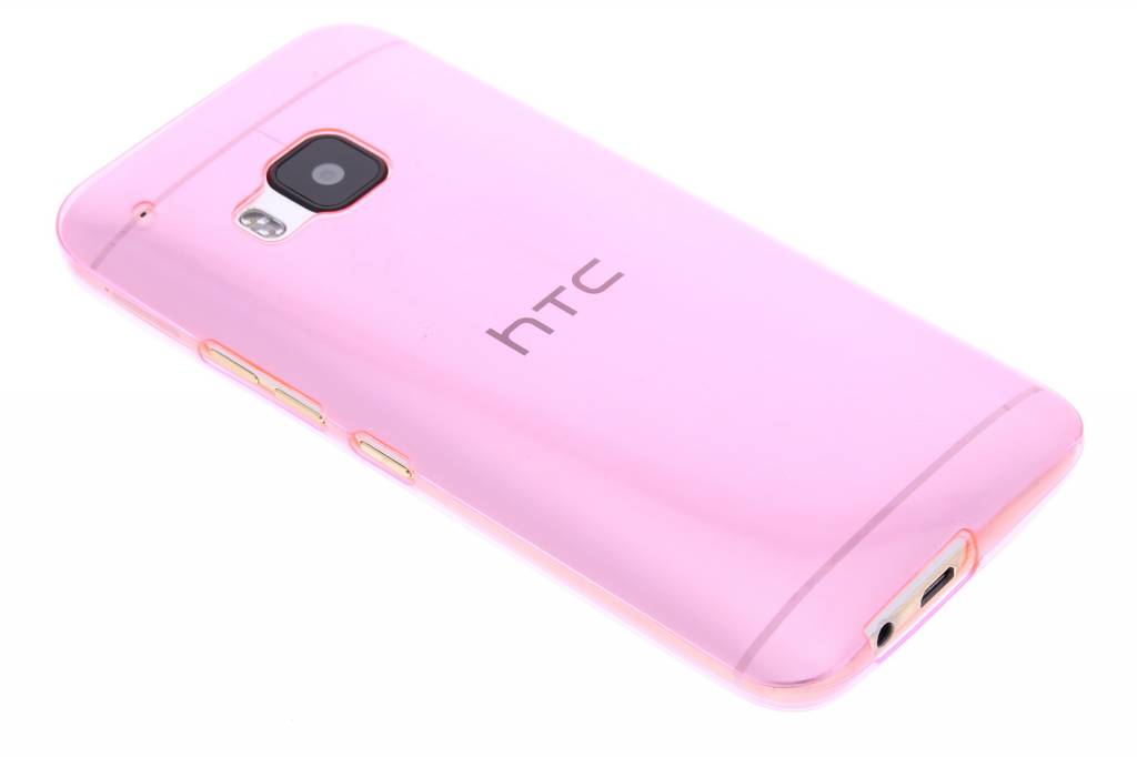 Image of Roze ultra thin transparant TPU hoesje voor de HTC One M9