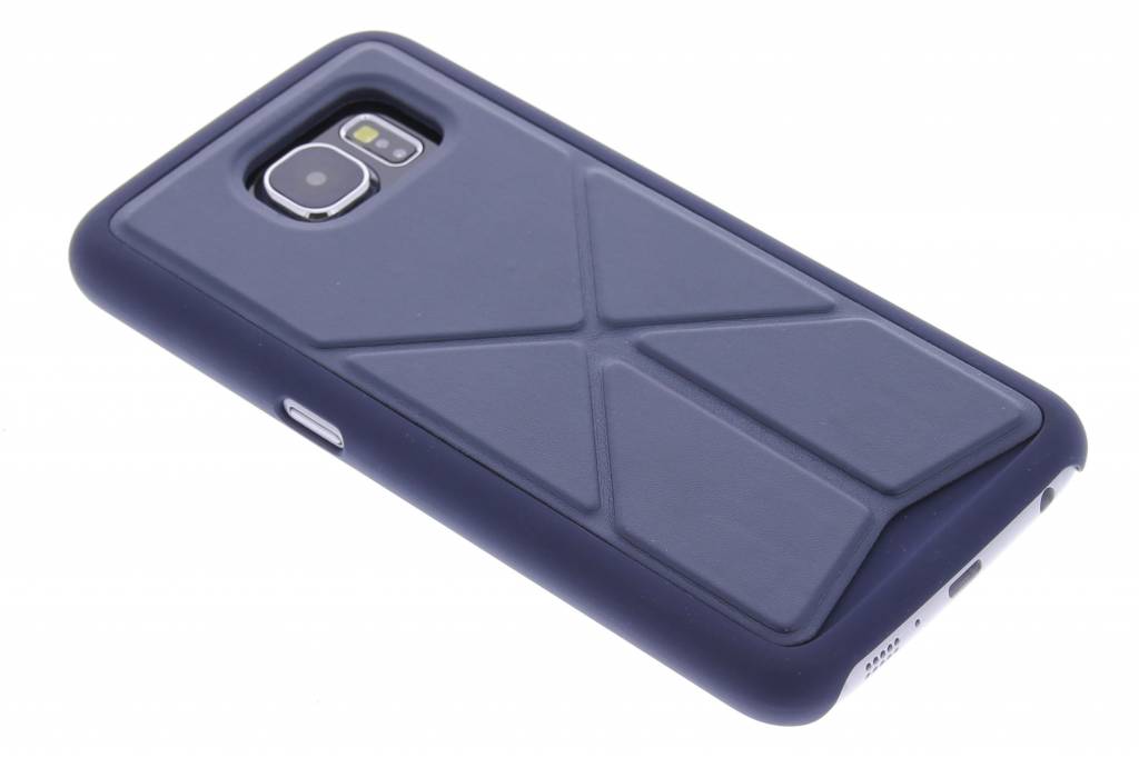 Image of Blauw hardcase hoesje met standaard voor de Samsung Galaxy S6