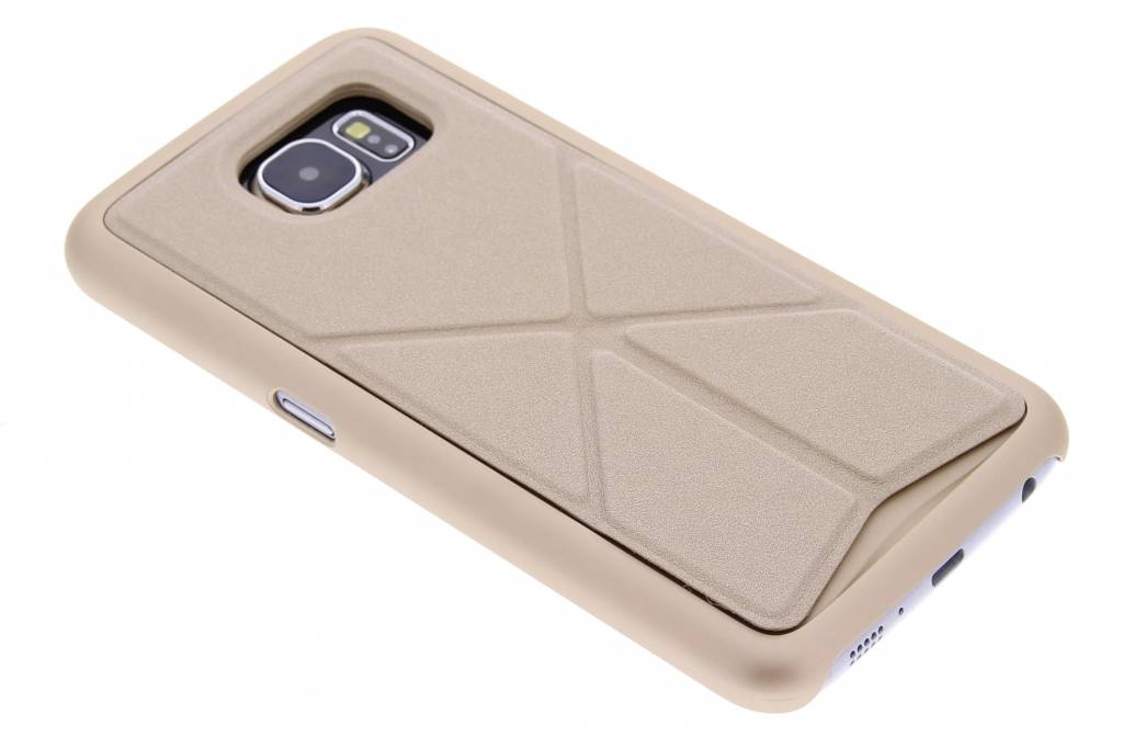 Image of Goud hardcase hoesje met standaard voor de Samsung Galaxy S6