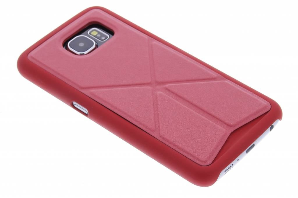 Image of Rood hardcase hoesje met standaard voor de Samsung Galaxy S6