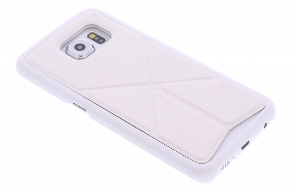 Image of Wit hardcase hoesje met standaard voor de Samsung Galaxy S6 Edge