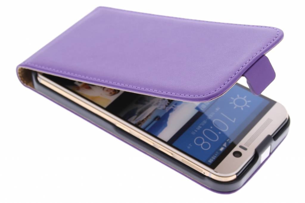 Image of Paarse luxe flipcase voor de HTC One M9