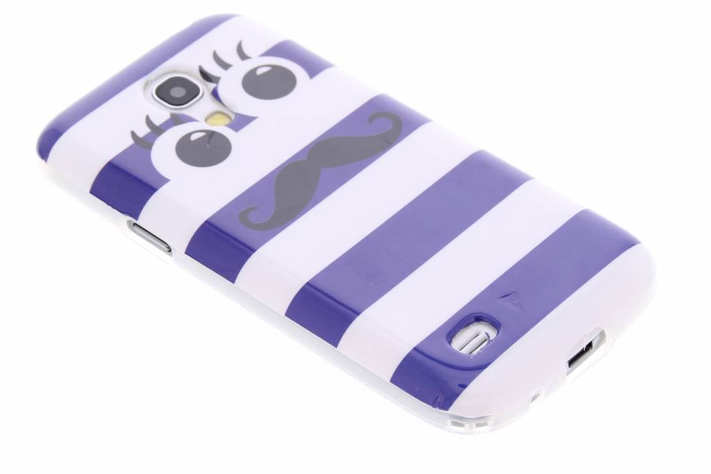 Image of Mustache design TPU siliconen hoesje voor de Samsung Galaxy S4 Mini