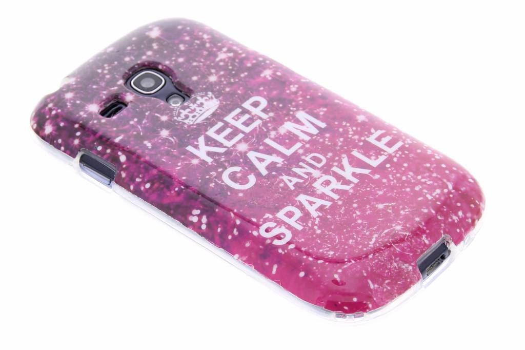 Image of Keep calm design TPU siliconen hoesje voor de Samsung Galaxy S3 Mini