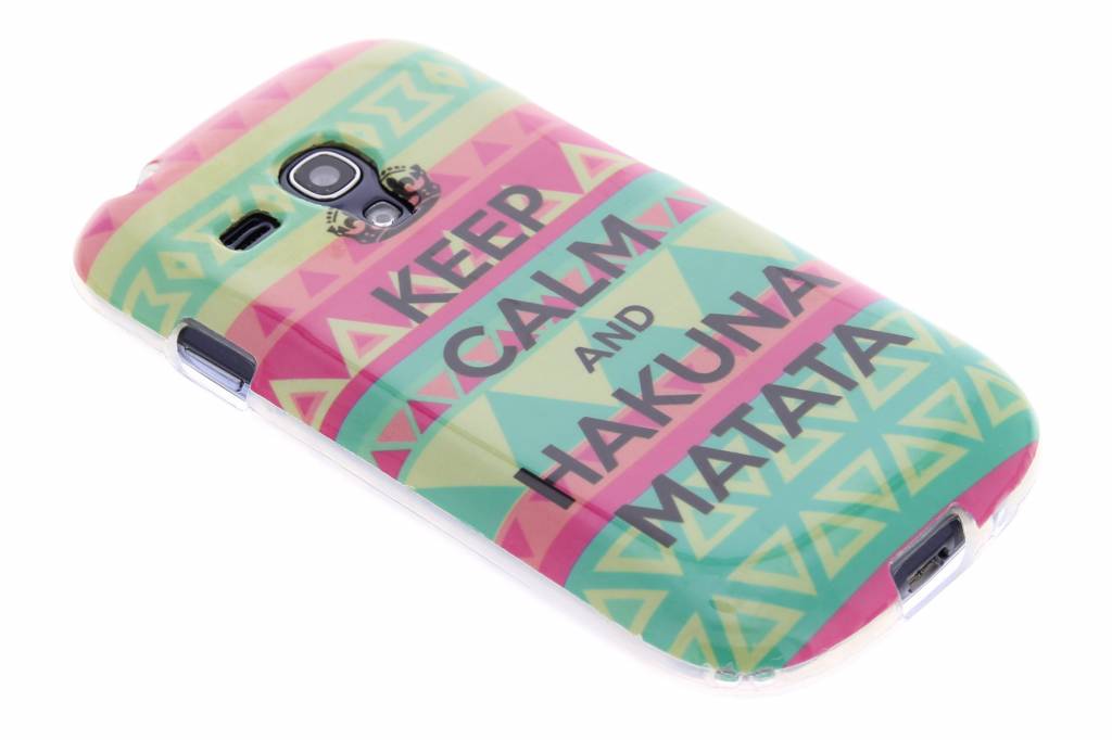 Image of Hakuna matata design TPU siliconen hoesje voor de Samsung Galaxy S3 Mini