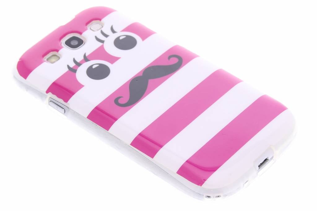 Image of Mustach design TPU siliconen hoesje voor de Samsung Galaxy S3 / Neo