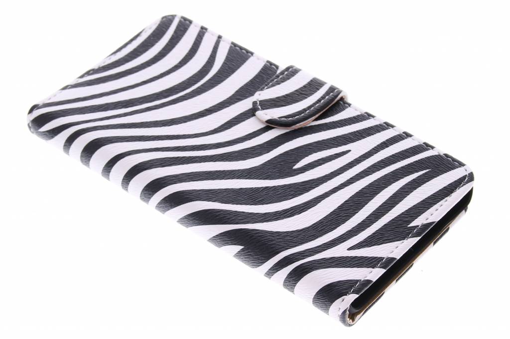 Image of Witte zebra booktype hoes voor de Huawei G Play Mini