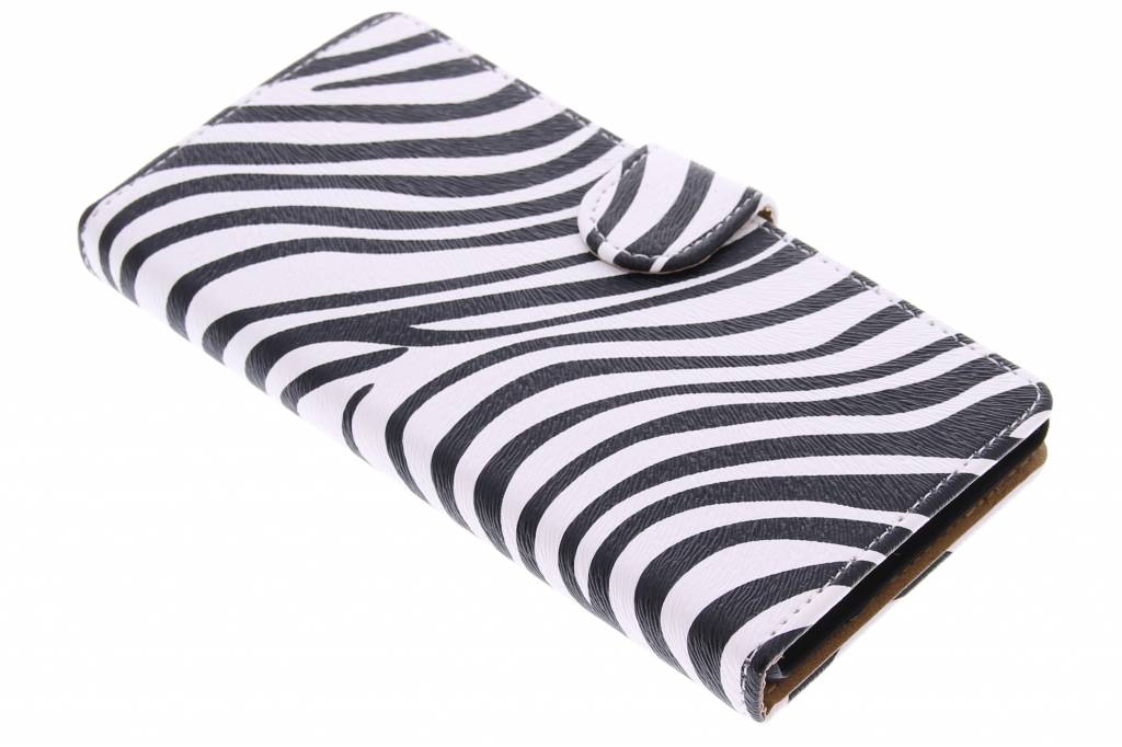 Image of Witte zebra booktype hoes voor de Sony Xperia Z3 Plus