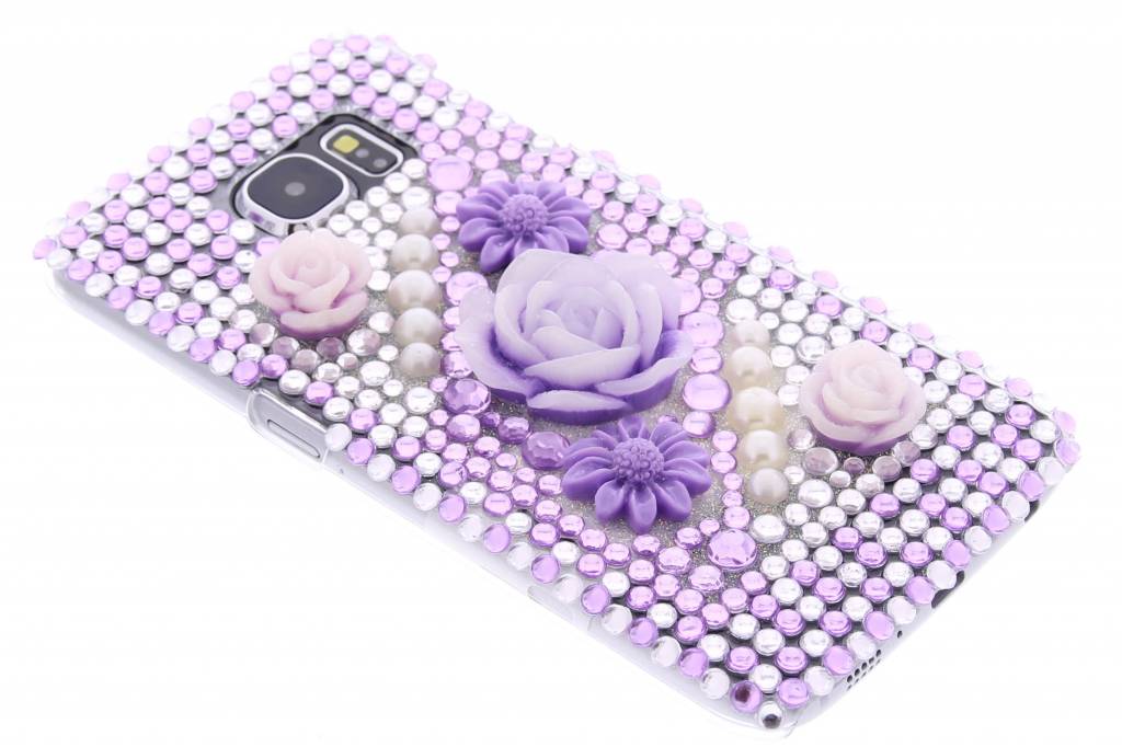 Image of Bloemen design BlingBling hardcase hoesje voor de Samsung Galaxy S6