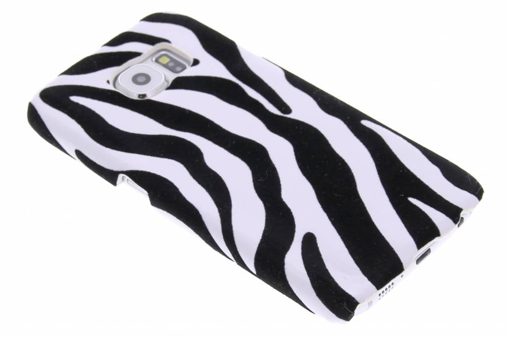 Image of Zebra flock hardcase hoesje voor de Samsung Galaxy S6