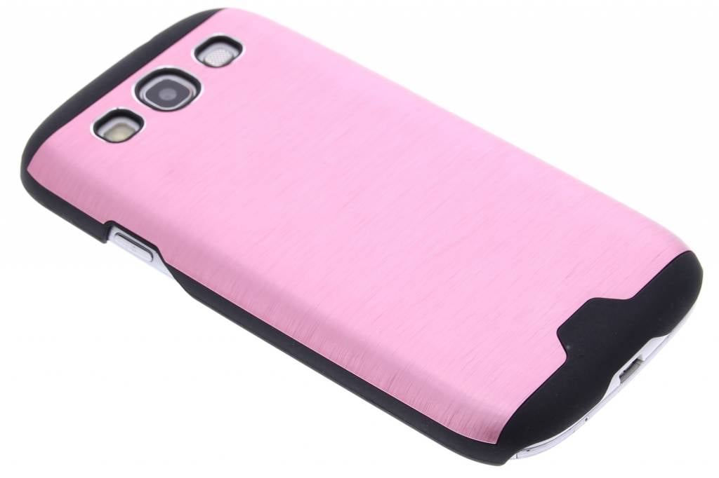 Image of Roze brushed aluminium hardcase hoesje voor de Samsung Galaxy S3 / Neo