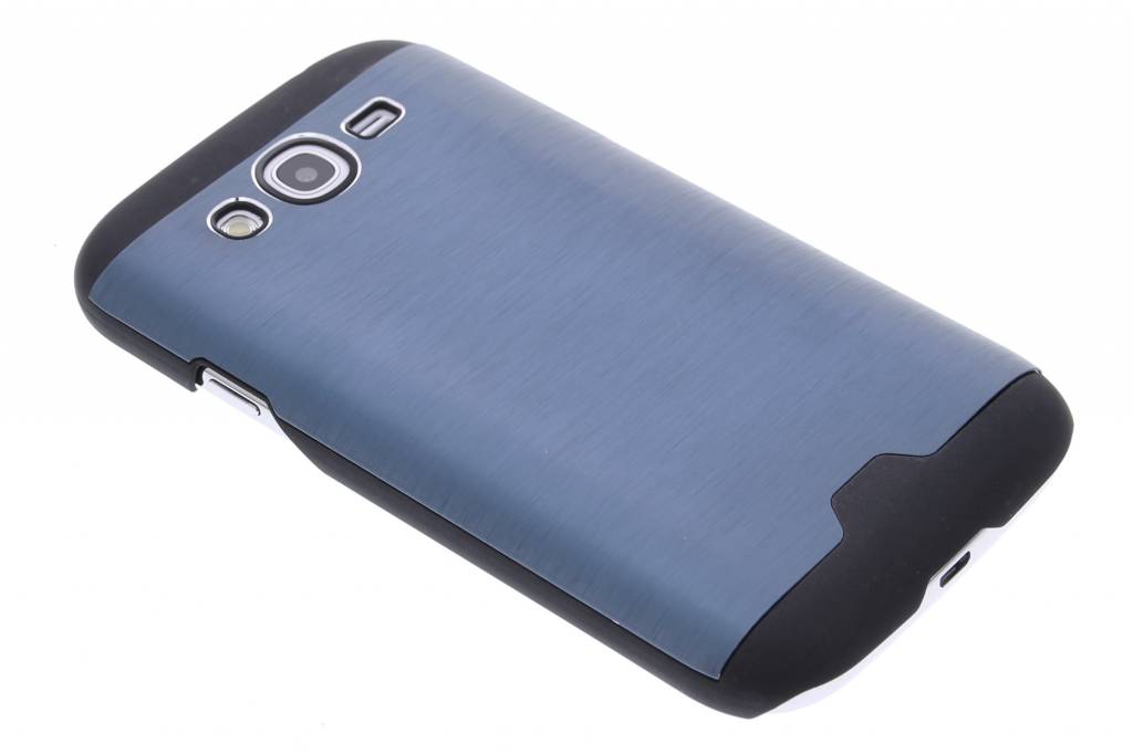 Image of Donkerblauw brushed aluminium hardcase hoesje voor de Samsung Galaxy Grand (Neo)