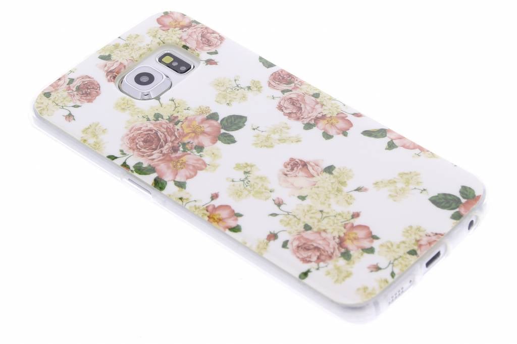 Image of Roosjes design TPU siliconen hoesje voor de Samsung Galaxy S6 Edge