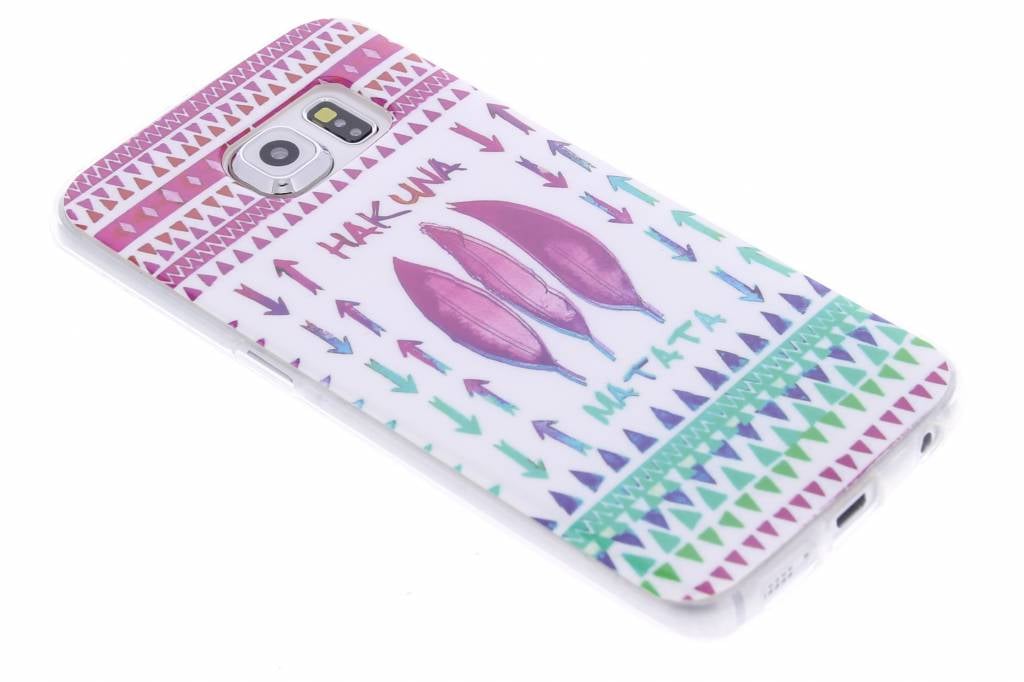 Image of Hakuna Matata design TPU siliconen hoesje voor de Samsung Galaxy S6 Edge