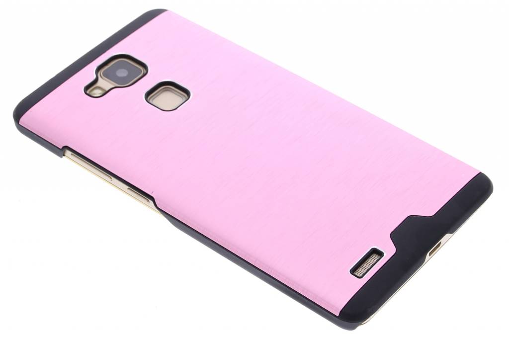 Image of Roze brushed aluminium hardcase hoesje voor de Huawei Ascend Mate 7