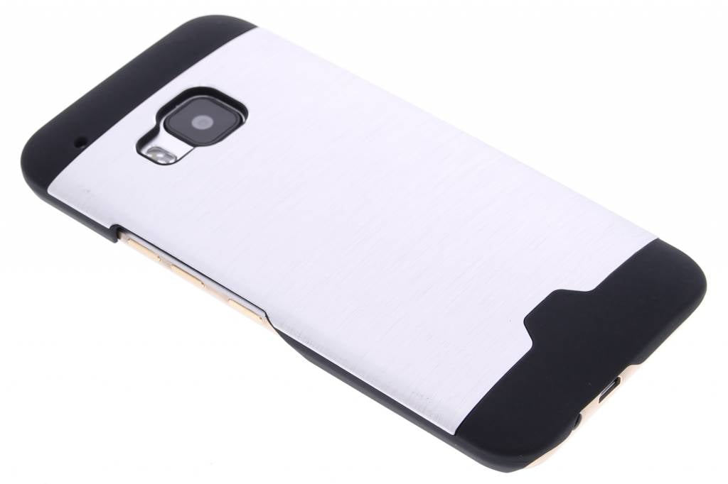 Image of Zilver brushed aluminium hardcase hoesje voor de HTC One M9