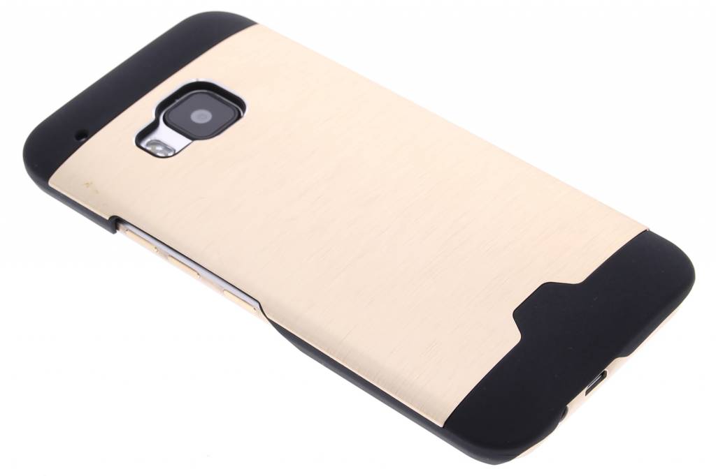 Image of Goud brushed aluminium hardcase hoesje voor de HTC One M9