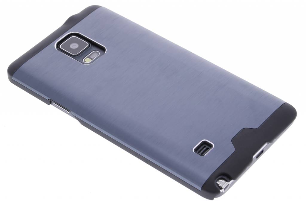 Image of Donkerblauw brushed aluminium hardcase hoesje voor de Samsung Galaxy Note 4