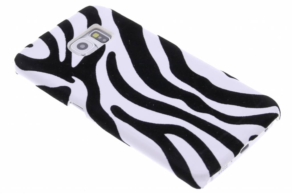 Image of Zebra flock hardcase hoesje voor de Samsung Galaxy S6 Edge