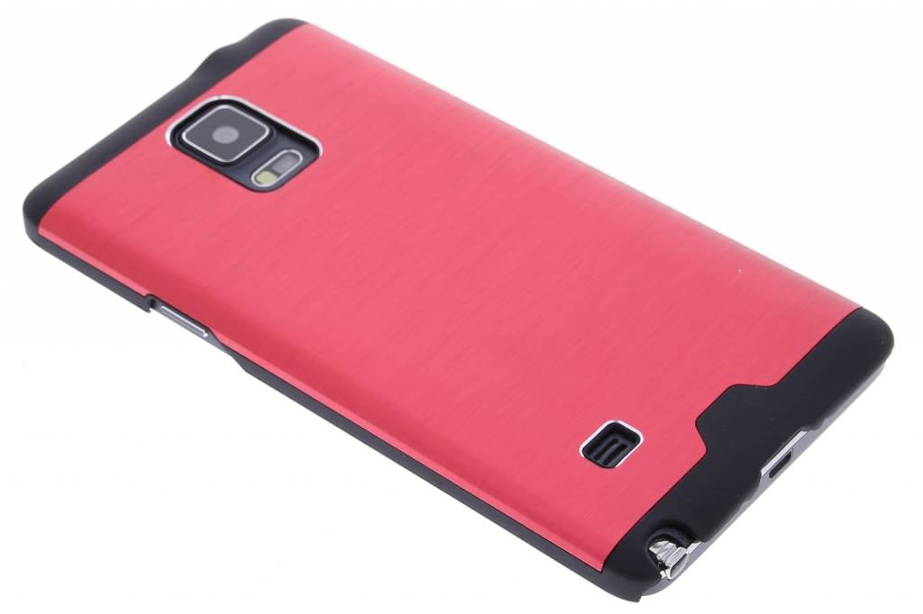 Image of Rood brushed aluminium hardcase hoesje voor de Samsung Galaxy Note 4