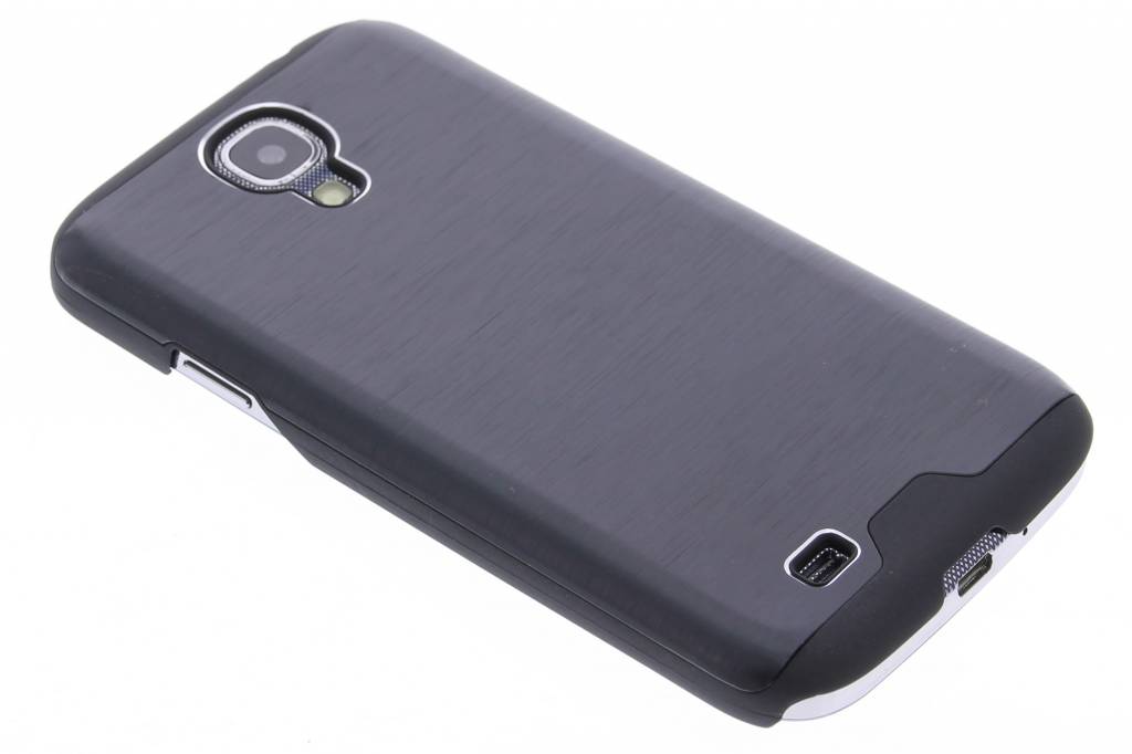 Image of Zwart brushed aluminium hardcase hoesje voor de Samsung Galaxy S4