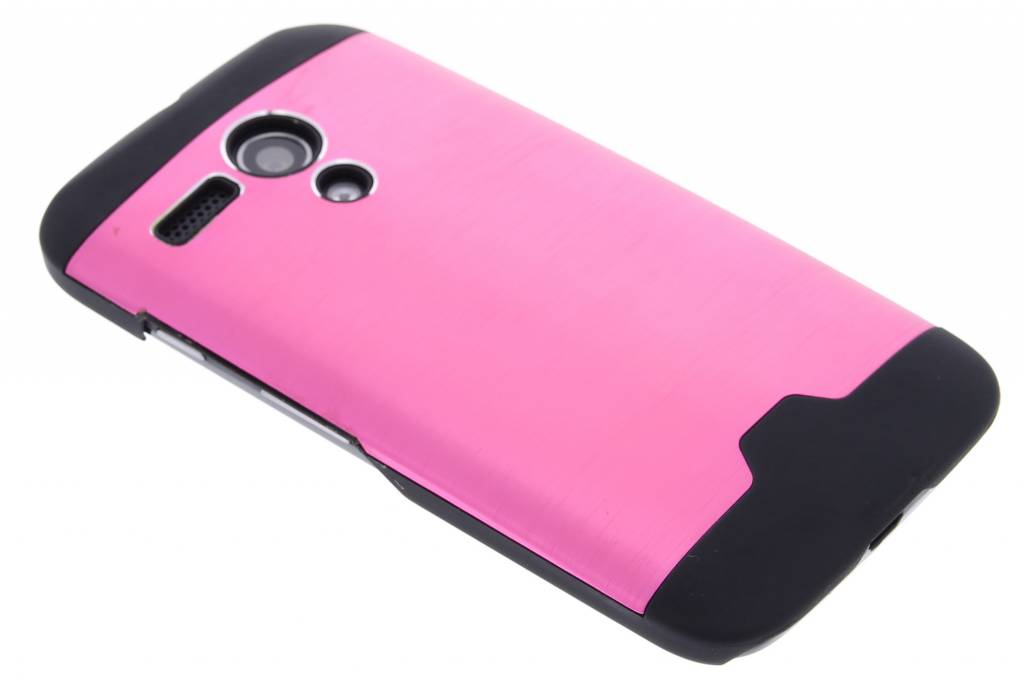 Image of Roze brushed aluminium hardcase hoesje voor de Motorola Moto G