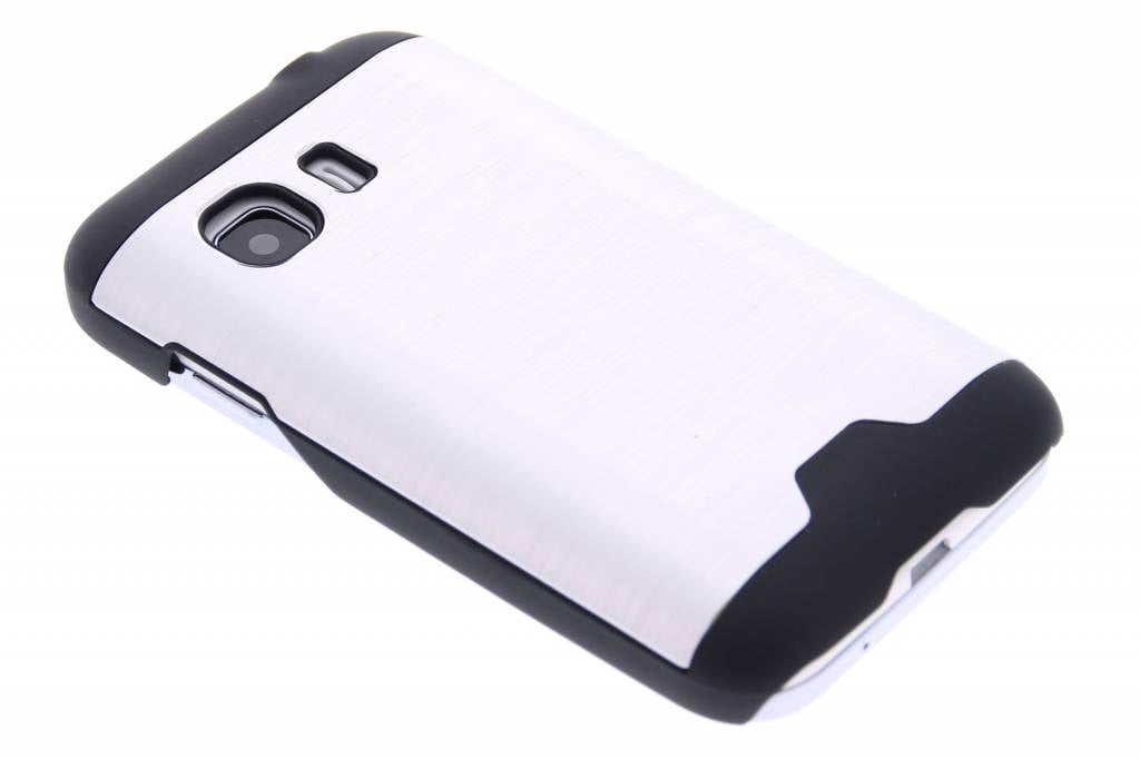 Image of Zilver brushed aluminium hardcase hoesje voor de Samsung Galaxy Young 2