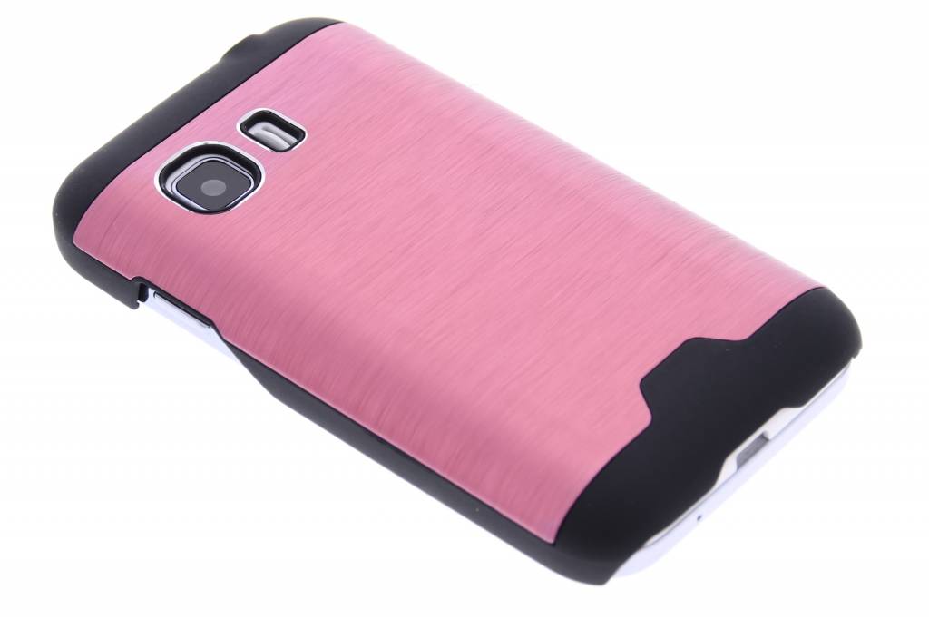 Image of Roze brushed aluminium hardcase hoesje voor de Samsung Galaxy Young 2