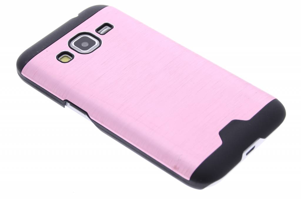 Image of Roze brushed aluminium hardcase hoesje voor de Samsung Galaxy Core Prime