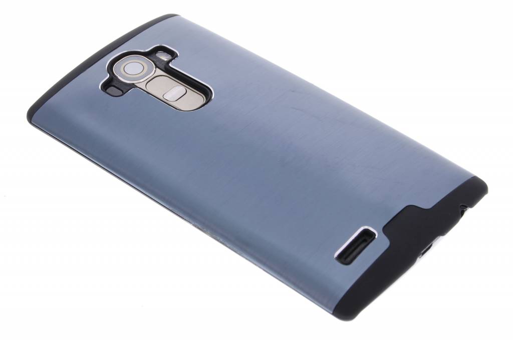 Image of Donkerblauw brushed aluminium hardcase hoesje voor de LG G4