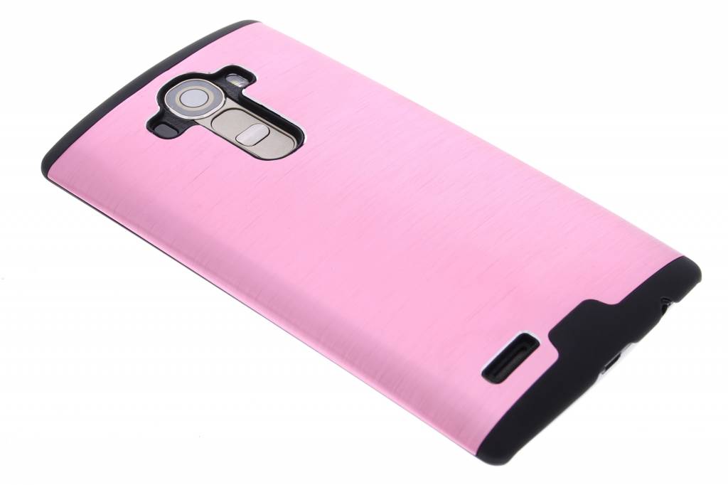 Image of Roze brushed aluminium hardcase hoesje voor de LG G4