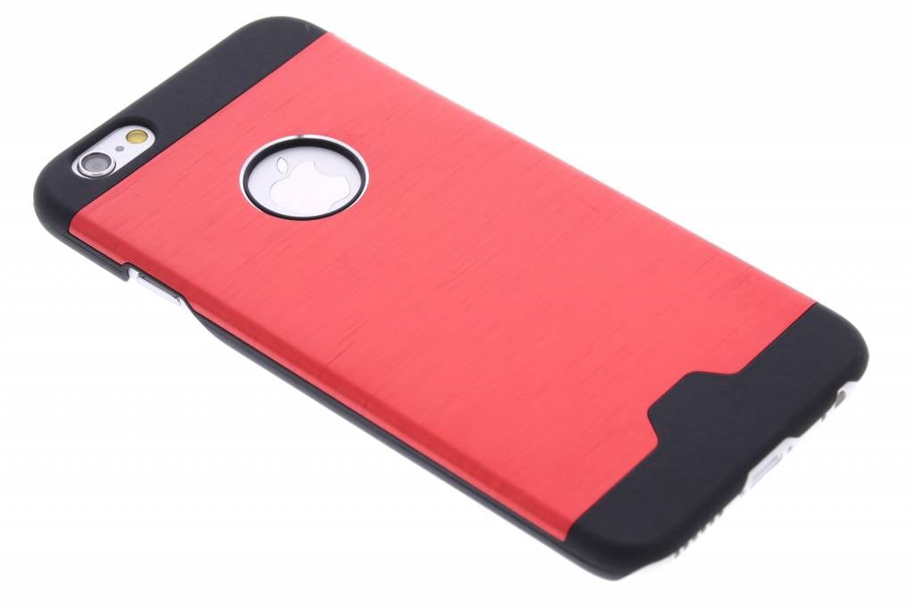 Image of Rood brushed aluminium hardcase hoesje voor de iPhone 6 / 6s