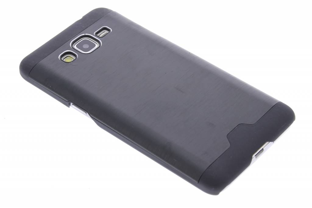 Image of Zwart brushed aluminium hardcase hoesje voor de Samsung Galaxy Grand Prime