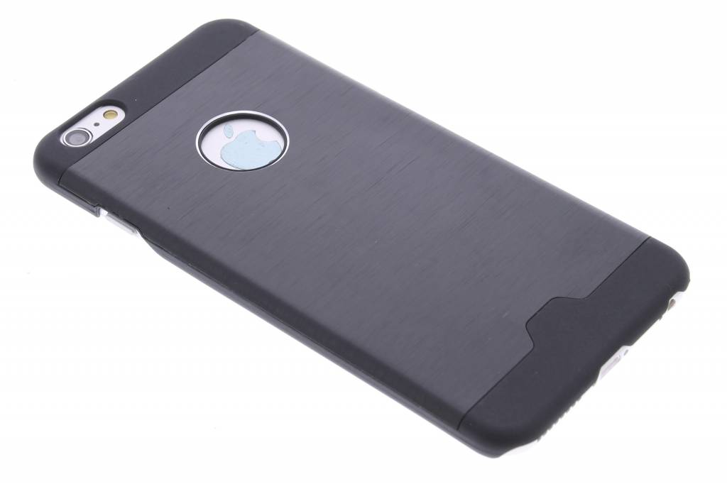 Image of Zwart brushed aluminium hardcase hoesje voor de iPhone 6(s) Plus